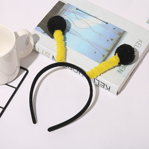 Serre-tête à tentacules d'abeille et boules de fourrure d'animaux pour enfants, accessoires de performance pour jeunes enfants et adultes pour fêtes, Nouvel An, Halloween - Product Image 6
