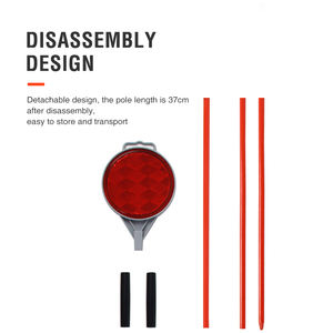 Двусторонние светоотражающие столбики из стекловолокна для разметки дорог, высота 122 см - Product Image 6