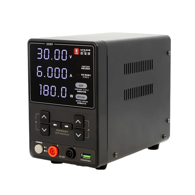 YCS 3060 Industrial US Power Supply 30V 6A 180W High-Power Aluminum Alloy Multi-Function Mobile Phones Maintenance DC Ammeter
