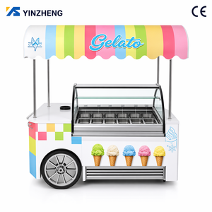 Carretto Gelato Refrigerato Professionale con Ventilazione Forzata e Illuminazione a LED per Fiere ed Eventi - Product Image 2