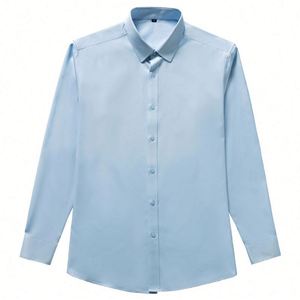 Design Same for Men and Women Custom Embroidery LOGO Professional Shirts Long Sleeves Teacher Cotton Banker Unisex Knitting - Product Image 6