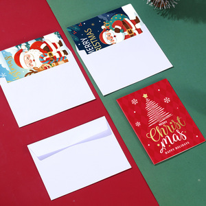 Tarjetas de Felicitación Navideñas para Envíos Internacionales, Tarjetas de Papel para Regalos Navideños, Tarjetas para Celebraciones de Temporada - Product Image 3