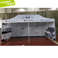 10x10 tenda portabel luar ruangan lipat meregang kustom cat lipat tenda Pop up 10x10 perdagangan komersial acara kanopi tenda