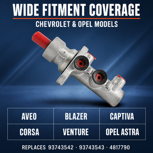Maître-<span class=keywords><strong>cylindre</strong></span> de frein pour Chevrolet Aveo Blazer Captiva Corsa Venture <span class=keywords><strong>Opel</strong></span> <span class=keywords><strong>Astra</strong></span> 93743542 93743543 4817790 - Product Image 2