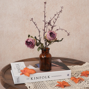 Bouquet de fleurs artificielles Plain Realm, noué à la main, en tissu métallique, décoration d'intérieur, accessoires de mariage - Product Image 4