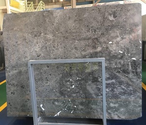 หิน BOTON ราคาขายส่ง หินธรรมชาติ แผ่นหินอ่อนสีเทา Cicili หินอ่อนสีเทา Silver Net สำหรับปูพื้น - Product Image 2