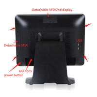 Système de point de vente à écran tactile capacitif écran tactile de 15 pouces système de point de vente Windows caisse enregistreuse systèmes de point de vente de 15 pouces