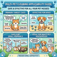 Eliminador de Olores para Mascotas con Probióticos 15B CFU, Spray Bioenzimático para Eliminar Olores de Orina de Gato en Alfombras y Pisos, Sin Enjuague, Personalizable OEM