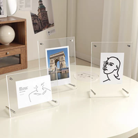 Cadre photo en acrylique transparent avec vis métalliques, support d'affichage de poster de bureau moderne sans cadre – Offre spéciale