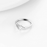 Anillo Abierto de Plata de Ley 925 Plateado en Platino Yunzhi con Diseño de Manos Abrazadas, para Aniversario, Día de la Madre, Regalo de Fiesta, Unisex