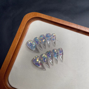 Uñas postizas hechas a mano con diseño <span class=keywords><strong>de</strong></span> garra <span class=keywords><strong>de</strong></span> dragón, textura 3D <span class=keywords><strong>de</strong></span> escamas <span class=keywords><strong>de</strong></span> dragón, arte <span class=keywords><strong>de</strong></span> fantasía <span class=keywords><strong>de</strong></span> garra <span class=keywords><strong>de</strong></span> bestia, ojo <span class=keywords><strong>de</strong></span> gato magnético gótico, venta al por mayor - Product Image 4