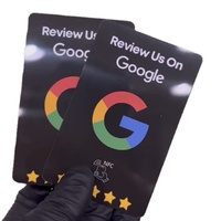 Venta caliente programable código QR Nfc Tarjeta de revisión Digital sin contacto Instagram Facebook Google NFC Tarjeta de reseñas