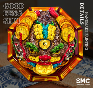 รูปปั้นกบทองเรซิ่น SMC แบบสั่งทำพิเศษ งานศิลปะ 3 มิติ ของตกแต่งบ้าน/สำนักงาน เสริมฮวงจุ้ย เสริมโชคลาภ - Product Image 4