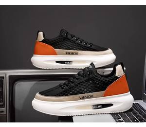 Men's Lace-Up Breathable Anti-Slip Sports Shoes Summer All Seasons Mesh Upper Rubber Sole Trendy Leisure Senior Style - Product Image 6