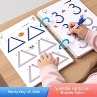 Cahier d'exercices de contrôle du stylo pour enfants, entraînement à la concentration cognitive, apprentissage précoce, cahier de traçage, activité sur tableau, papier d'activités