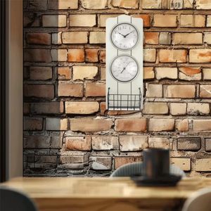 Vô cùng thời gian đồng hồ giặt 7 inch thạch anh phong trào nhựa tròn tường trang trí đồng hồ sinh viên hiện tại ký túc xá phòng Nhiệt kế đồng hồ - Product Image 1