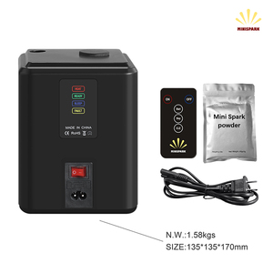 350W Télécommande Mini <span class=keywords><strong>Machine</strong></span> à Étincelles Froides Fontaine 3 Mètres Mini <span class=keywords><strong>Machine</strong></span> à Feux d'Artifice Pyro Froid pour Spectacles DJ Fête Mariage - Product Image 6