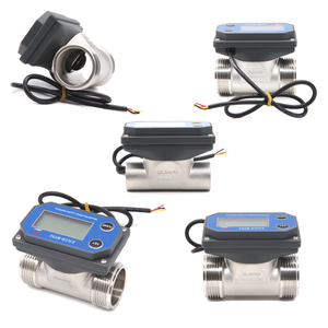 Medidor de Flujo de Agua Digital por Impulsos ZJSUS-BT01 5-24VDC con Cable DN15/20/25/32/50mm, Medidor de Flujo Hidráulico Electrónico con Turbina de Paletas - Product Image 1