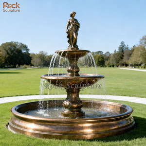 Vendita calda a grandezza naturale in bronzo <span class=keywords><strong>felice</strong></span> personaggio giocoso statua fontana decorazione del paesaggio dell'acqua - Product Image 5
