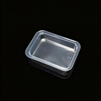 Barquettes de présentation alimentaire transparentes en PP pour viande, sushi, pizza, fruits, poisson, bonbons, biscuits, en-cas