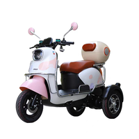 Tricycle à essence rose et blanc tendance pour le transport transfrontalier, idéal pour les trajets quotidiens des femmes, tricycle résidentiel, moto