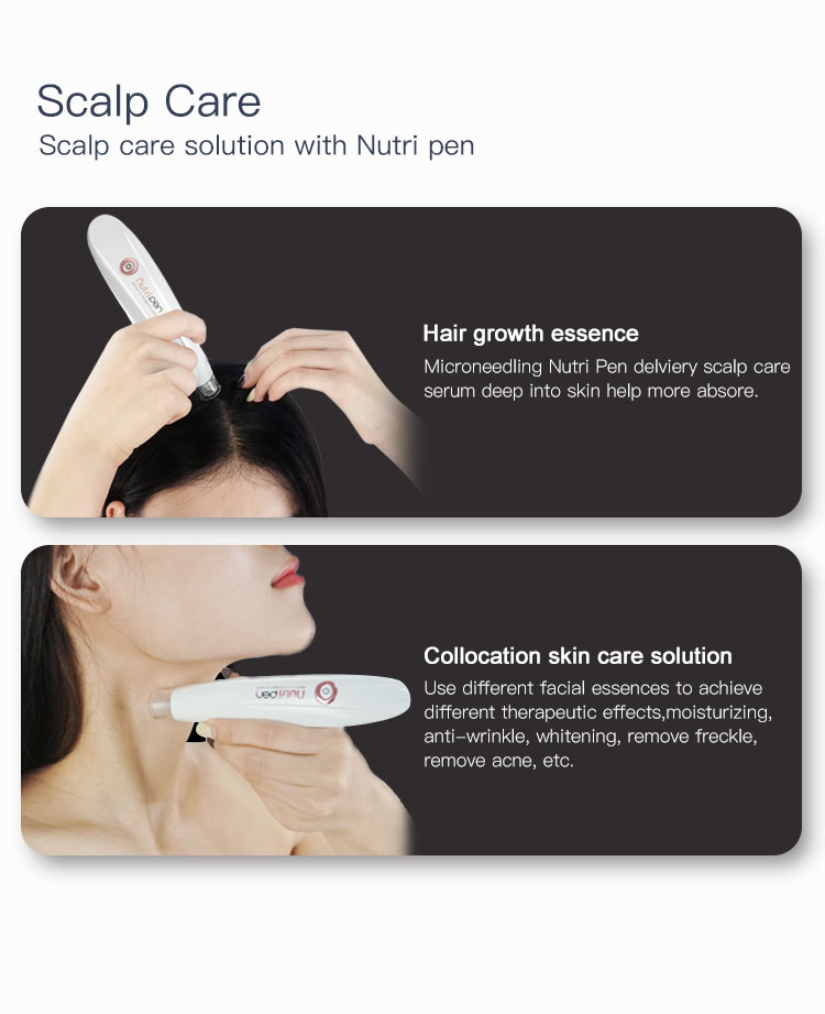 Nutri pen magical cosmetology micro needle pen electric meso micro cartridge option microneedling pen