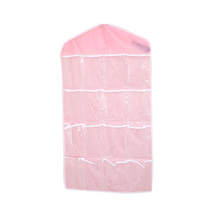 Multi-compartment wardrobe storage bag for underwear and <b>socks</b>, 16-compartment hanging storage <b>organizer</b>. - Product Image 5