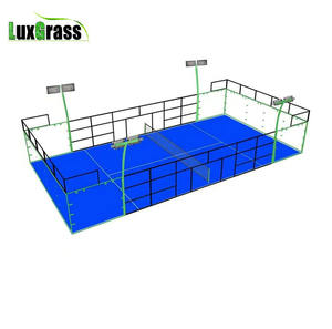 新款户外桨网球运动场防爆玻璃10 * 20m全景帕德尔球场工厂 - Product Image 5