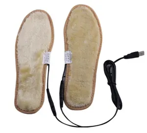 Chauffage électrique à Film en peluche alimenté par prise USB pour l'hiver, garder les pieds au chaud, chaussettes, coussinets pour femmes et hommes, chaussures chauffantes, semelles intérieures