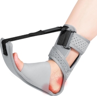 Ceinture extensible pour chute de pied améliorée Attelle de nuit réglable unisexe Attelle de cheville fixe Support de pied