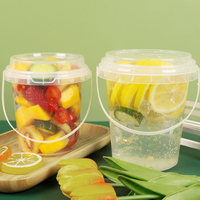 Gepersonaliseerde wegwerp 32oz fruitbekers grote emmer PP plastic drinkbekers 1000 Boba melkthee bierbeker met deksel kamperen