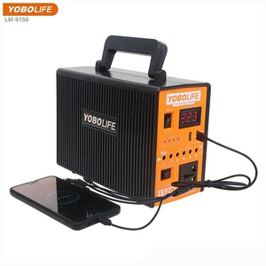 Taşınabilir açık kamp etkinliği güneş kiti 150 watt güneş aydınlatma sistemi güneş panelleri yedek lityum pil - Product Image 5