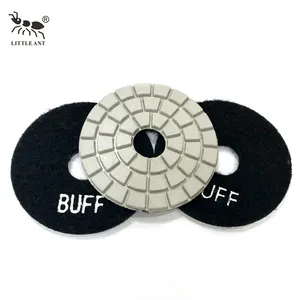 LITTLE ANT 3inch 4inch Grinder and Polisher Diamond Resin Polishing Floor Buff Pads Wheel for Granite Mable Gem Stone