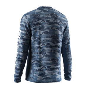 Camiseta Casual de Pesca para Hombre UPF100+ con Manga de Malla Elástica y Logotipo Personalizado, Ropa para Pescadores - Product Image 3