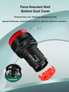 Luz Indicadora de Panel AD16-22 de 22 mm, LED CA CC, Lámpara Piloto de Señal para Equipos, Hecha de Plástico - Product Image 4