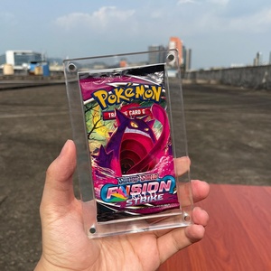 RAY YI UV resistance Acrylic Display Case With strong magnet For pokemon card booster packs