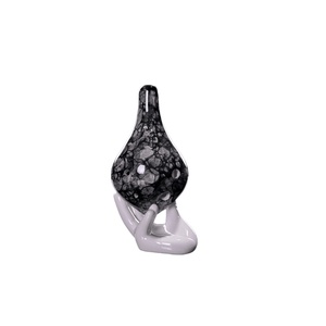 Ocarina peinte à la main à longue bouche 6 trous école Ocarina Instrument de musique petite flûte de performance accordée à longue bouche - Product Image 2
