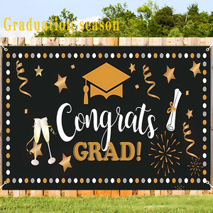 Toile de fond photo personnalisée en stock pour la saison des diplômes 2025, mur de fleurs décoratif suspendu pour les événements festifs, fabriqué en Chine - Product Image 3