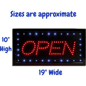 LED open <b>sign</b> board indoor hanging wall ambient light shop <b>sign</b> wall decoration light entrance indicator light luminous <b>sign</b> - Product Image 2