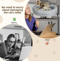 LY Factory Vente en gros, perchoir rotatif peu encombrant pour fenêtre de chat, lit réglable à 360 ° pour chat, coussin souple, boîte à chats d'intérieur solide