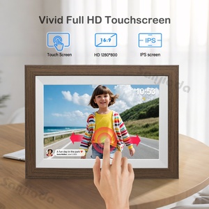 กรอบรูปดิจิตอลเฟรมโอ,กรอบรูปดิจิตอลอัจฉริยะขนาด 10.1 นิ้วพร้อม WiFi ความจุ 32G ส่งรูปภาพและวิดีโอผ่านแอพ (กรอบไม้สีเข้ม) - Product Image 2