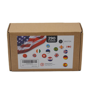 Nouveau Design de cartes Flash de mots de vue de <span class=keywords><strong>carte</strong></span> du monde personnalisées avec impression graphique personnalisée - Product Image 2