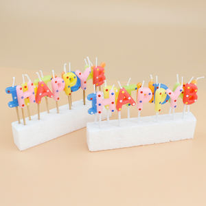 Juego de <span class=keywords><strong>Velas</strong></span> de Cumpleaños de Parafina Doradas/Plateadas con Diseño Artístico, para Decoración del Hogar, <span class=keywords><strong>Velas</strong></span> Hechas a Mano sin Perfume - Product Image 2