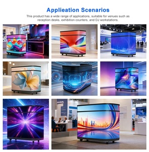 עיצוב חדש עמיד למים בהירות גבוהה שולחן לד פנימי לתצוגה בדלפק קבלה שולחן די ג'יי נייד למלון ובר - Product Image 2