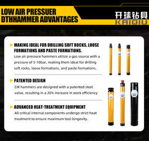 CIR110 CIR200 CIR130 CIR150 CIR170 Martillo DTH <span class=keywords><strong>de</strong></span> baja presión para perforación <span class=keywords><strong>de</strong></span> rocas - Product Image 3