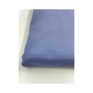 Top Quality Dope Dye Stretch Interlock Stripes Eco-Friendly Fabric Weft Knitted For Apparel