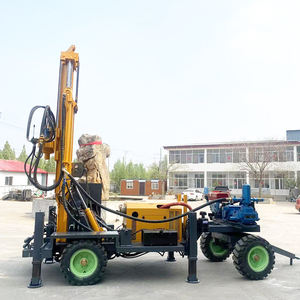 4 륜 모바일 물 우물 드릴링 장비 완전 유압 구동 드릴링 장비 - Product Image 2