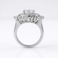 Cincin Pengantin Oval 5A Berlapis Rhodium Kuningan Vintage, Cincin Kawin Mikro Inlay Perhiasan Wanita, Hadiah Pesta Pertunangan, Merek LY Model