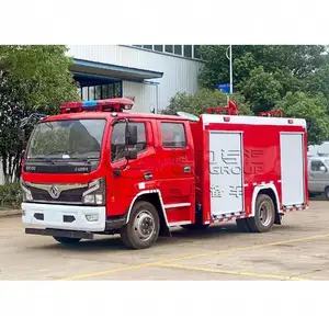 Personalizado pela empresa de caminhões de bombeiros com tanque de água Dongfeng Furika 4000kg para combate a incêndios e alívio de desastres