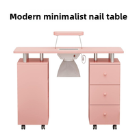 Table de Manucure Moderne de Luxe Personnalisée en Bois Simple avec Outils Amovibles – Design Exclusif